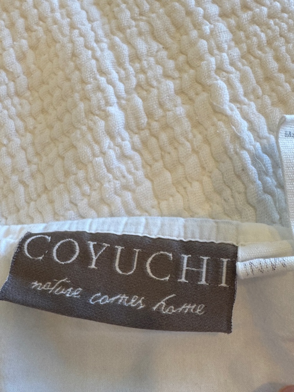 COYUCHI Reversible Organic Baby Blanket, 50”x 36”~ Like New